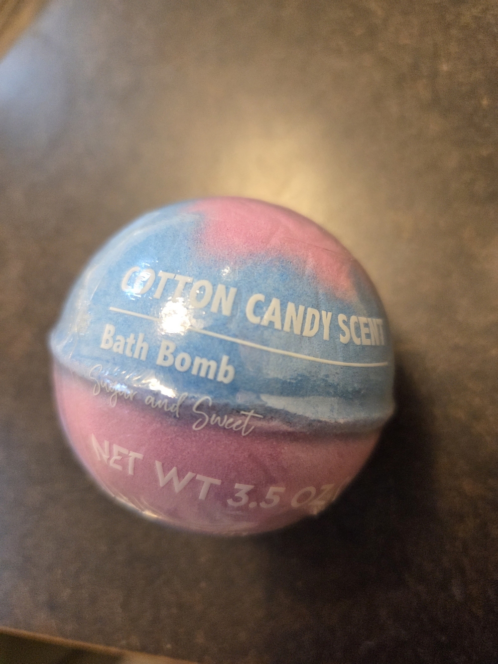 Cotton Candy Scent Bath Bomb - Pink & Blue